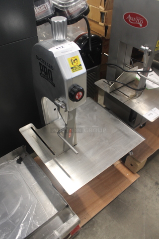 BRAND NEW! Backyard Pro MS-105175 554BSSW65AL Stainless Steel Commercial Countertop Meat Saw. 120 Volts, 1 Phase. Tested and Working!