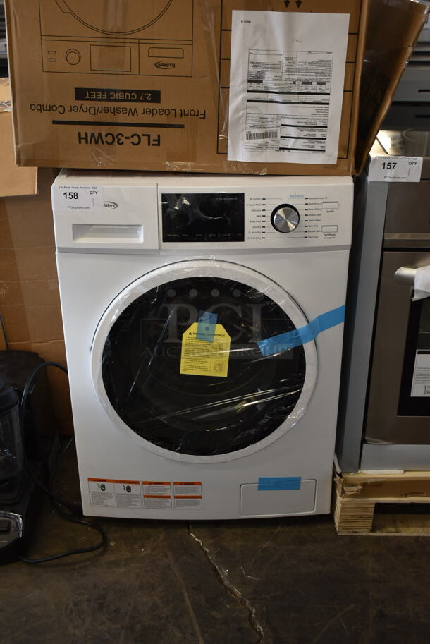 BRAND NEW SCRATCH AND DENT! 2022 KoolMore FLC-3CWH Metal Front Load Washer Dryer Combo. 120 Volts, 1 Phase.  - Image 1 of 7