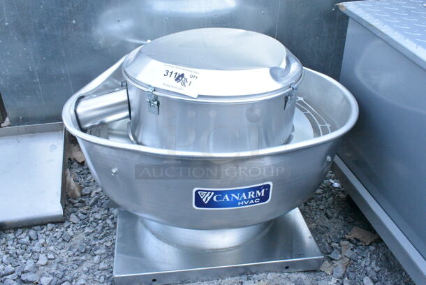 BRAND NEW SCRATCH AND DENT! Canarm ALX120-UD 12 1/4" Variable Speed Upblast Direct Drive Aluminum Exhauster ALX120-UD033V - 1400 CFM, 1650 RPM, 120/240 Volts, 1 Phase - Image 1 of 6