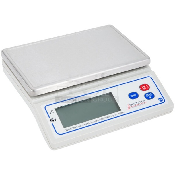 BRAND NEW SCRATCH AND DENT! Cardinal Detecto 308PD7 PS-7 7 lb. Electronic Portion Scale. Tested and Working! - Image 1 of 6