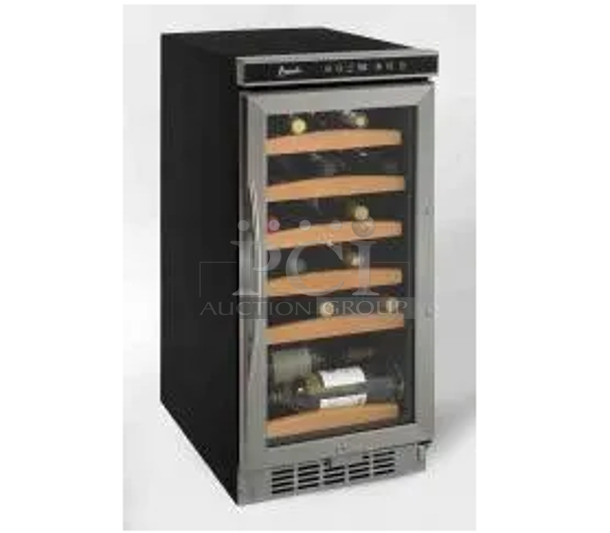 BRAND NEW SCRATCH AND DENT! Avanti WC1500DSS Stainless Steel Commercial 30 Bottle Wine Cellar Merchandiser. 115 Volts, 1 Phase. Tested and Working! - Image 1 of 5