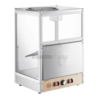 BRAND NEW SCRATCH AND DENT! Carnival King NCM560R 10-15 lb. Nacho Chip, Popcorn, Peanut Warmer / Merchandiser with Forced Air. 120 Volts, 1 Phase. Tested and Working!