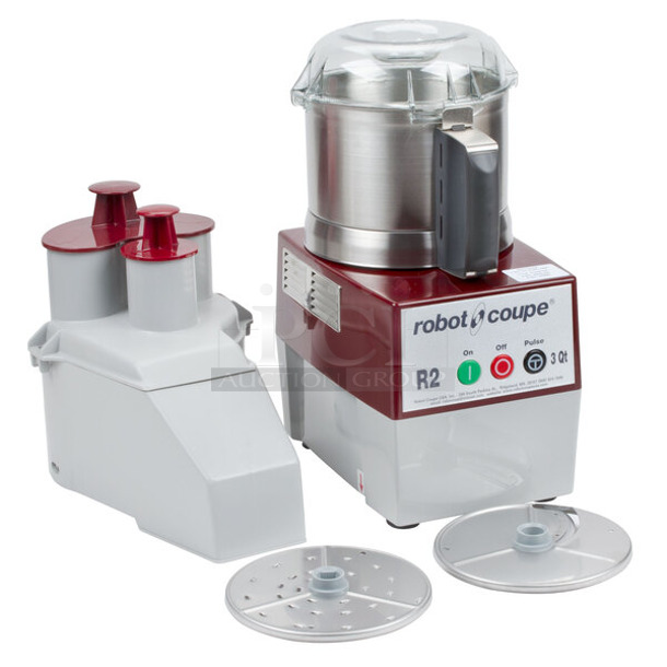 BRAND NEW SCRATCH AND DENT! Robot Coupe 649R2NULTRA Combination Food Processor with 3 Qt. / 3 Liter Stainless Steel Bowl, Continuous Feed & 2 Discs. Tested and Working!