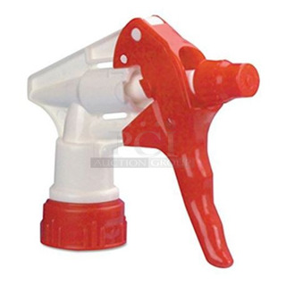 6 Boxes of 24 BRAND NEW IN BOX! 10042174 TRIGGER SPRAYER HEAD 9.25"TUBE F/ 32oz BOTTLE RED/WHT. 6 Times Your Bid!
