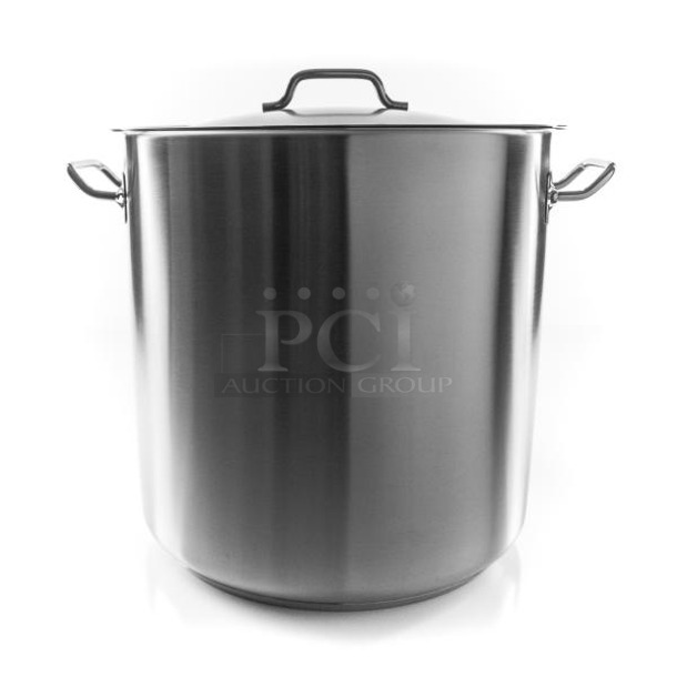 Box of 2 BRAND NEW! ABC CSS-1025 Stainless Steel Stock Pot w/ Lid. 2 Times Your Bid!