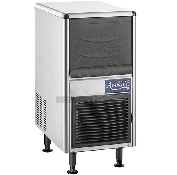 BRAND NEW SCRATCH AND DENT! 2023 Avantco Ice UC-B-77-A 14 13/16" Air Cooled Undercounter Bullet Ice Machine - 96 lb.  - Image 1 of 3