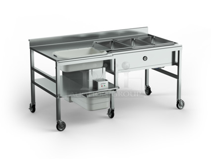 BRAND NEW! Ayr King BBS-U Stainless Steel Commercial Floor Style Breader/Blender/Sifter. Stock Picture Used - See Pictures. 115/230 Volts, 1 Phase. 