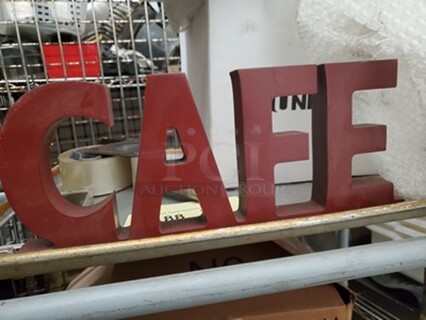 "CAFE" Sign 