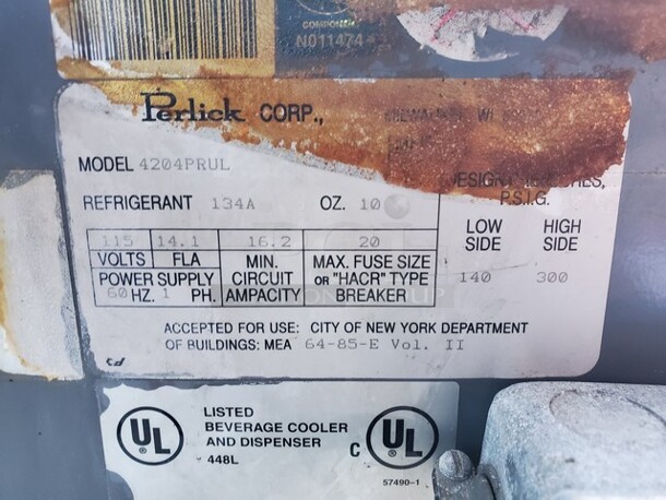 Perlick Chiller 115V - Image 3 of 4