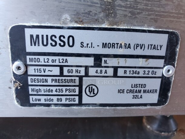 MUSSO L2 Ice Cream Maker 115V 20X14X12 - Image 4 of 7