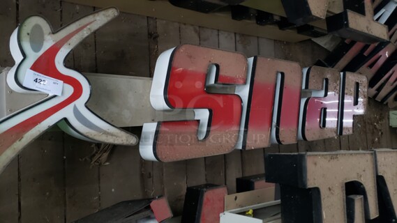 "Snap" Sign. 122".  Pick up only!  Sold as is (Location 3)
