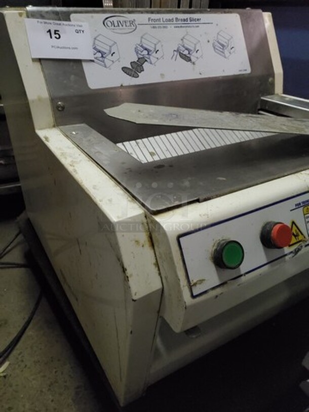OLIVER 732-R Front Load Bread Slicer 115V  - Image 4 of 6