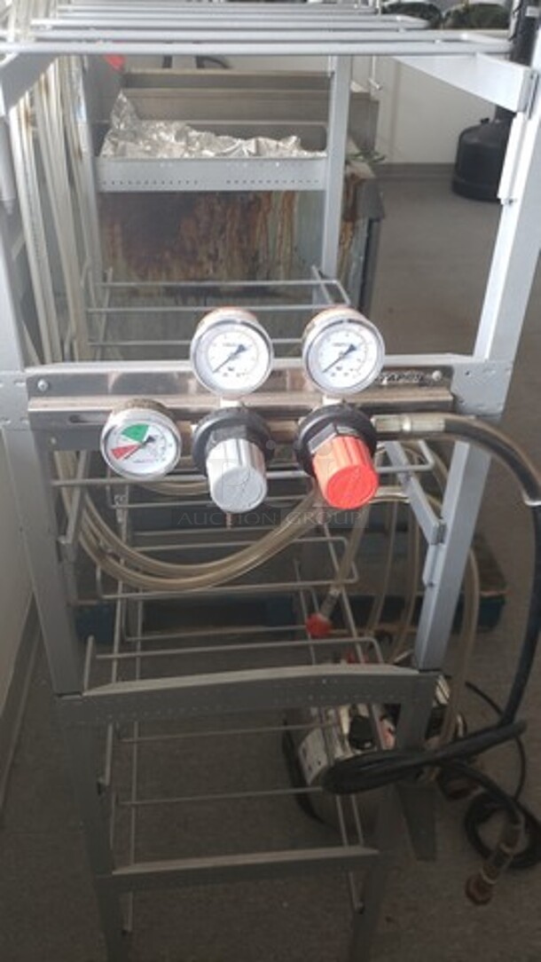 Lot of Bag-in-Box Rack w/Compressor and Flojet (Sold As Is) - Image 3 of 5