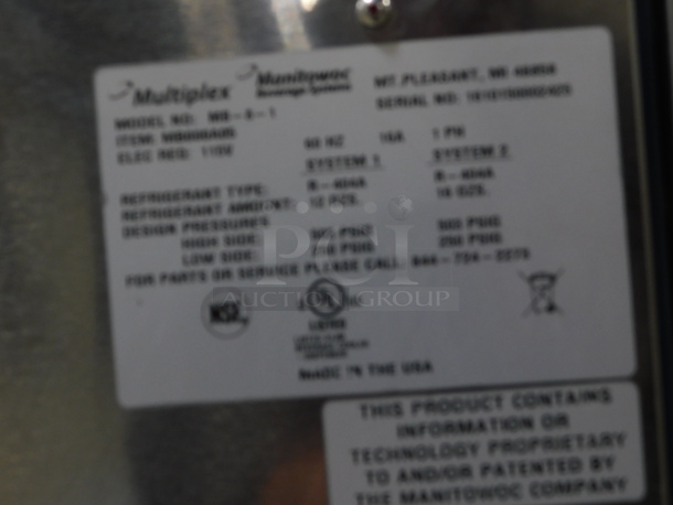 MANITOWOC MULTIPLEX MB-8-1 SMOOTHIE DUAL BLENDING STATION & BUILT IN ICE MACHINE ..... Working When Pulled
 - Image 6 of 7