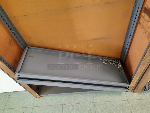 Wood and Metal Shelving Units. 2 Times Your Bid! (Main Building)  - Image 3 of 4