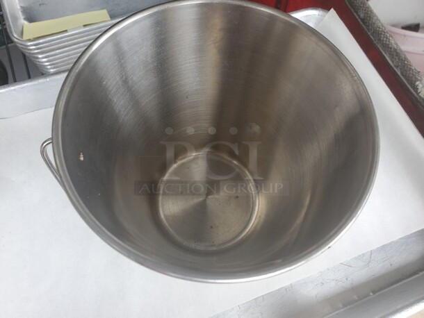 Vollrath Mini Stainless Steel Serving Bucket with Handle and Pedestal Base - Image 3 of 5