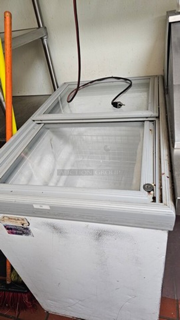 Glass Top Ice Cream Freezer - Image 3 of 3