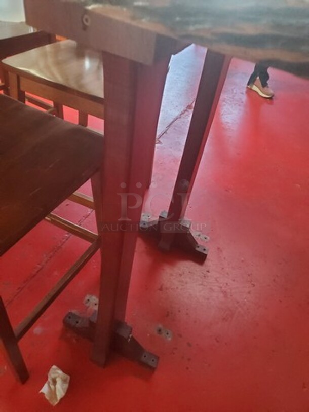 Rustic/Solid Wood Table, Very good shape! 101X30X39 - Image 2 of 3