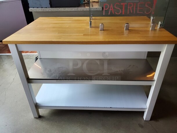 Wooden Stand Table - Image 1 of 3