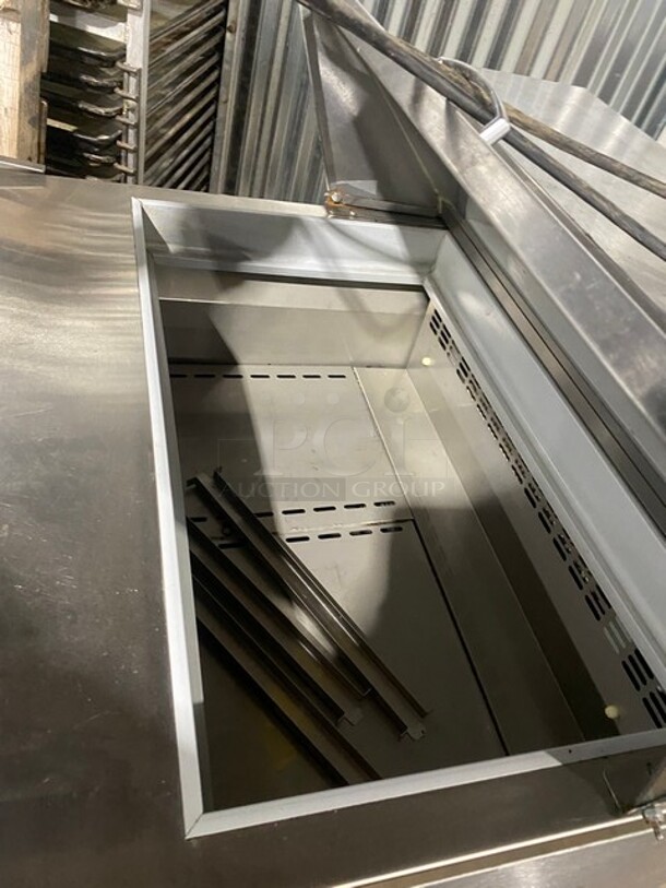 NICE! Edesa Commercial Refrigerated Mega Top Sandwich/Salad Prep Table! With Single Door Cooler Underneath! All Stainless Steel! On Casters! 115V 1 Phase! Model: EDST-27-8 SN: 15044138M! - Image 5 of 8