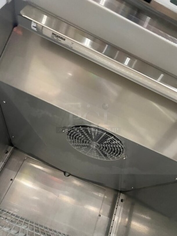 Hoshizaki Commercial Single Door Reach In Cooler! With View Through Door! Poly Coated Racks! Stainless Steel Body! On Casters! Model: CR1SFGYCR SN: F60129E 115V 60HZ 1 Phase - Image 6 of 9