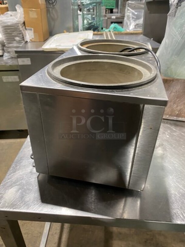 Vollrath Commercial Countertop 2 Well Soup Warmer! WORKING WHEN REMOVED! Model: TW27R SN: J08501171570009 120V - Image 3 of 8