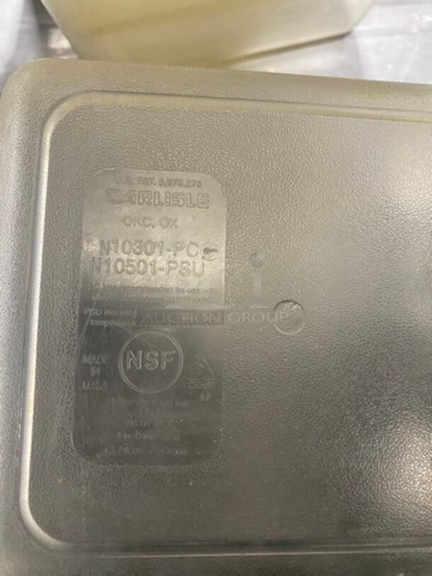 Carlisle Clear Poly 1/6x4" Food Containers! 17x Your Bid! - Image 5 of 8