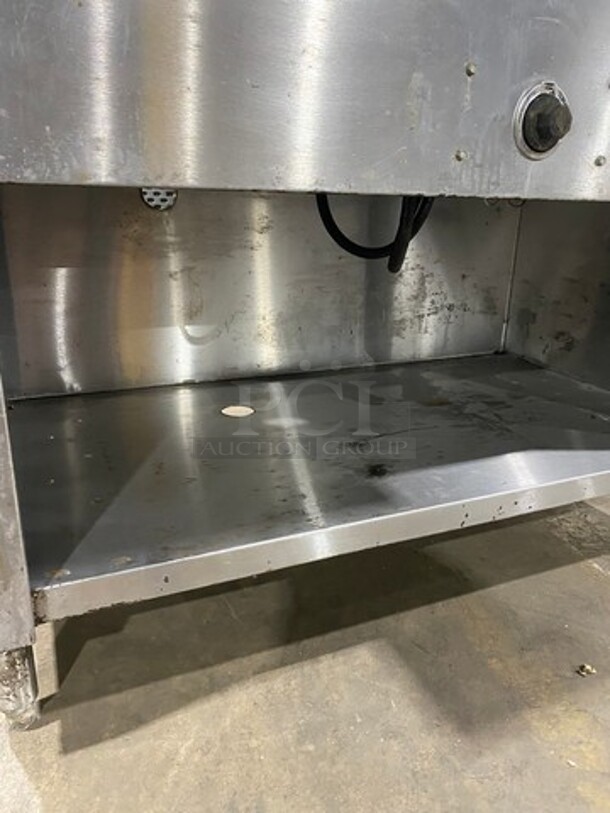 Commercial Electric Powered 3 Well Steam Table! With Storage Space Underneath! All Stainless Steel! On Legs! - Image 5 of 9