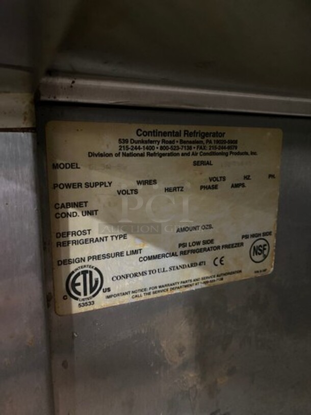 Continental Commercial Reach In Heated Holding Cabinet! All Stainless Steel! Model: DL3WSS 115/208/230V 60HZ 1 Phase - Image 7 of 8