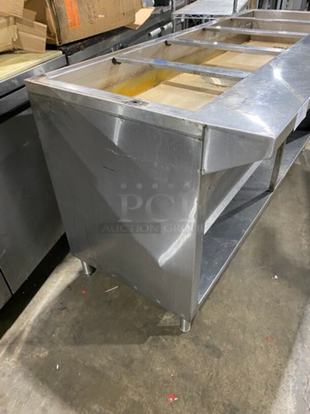 Stainless Steel Commercial Natural Gas Powered 5 Well Steam Table! With Storage Space Underneath! On Legs! - Image 2 of 8