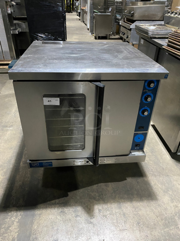 Duke Natural Gas-Powered Full-Size Convection Oven! With Metal Oven Racks! One View Through Door One Solid! All Stainless Steel!