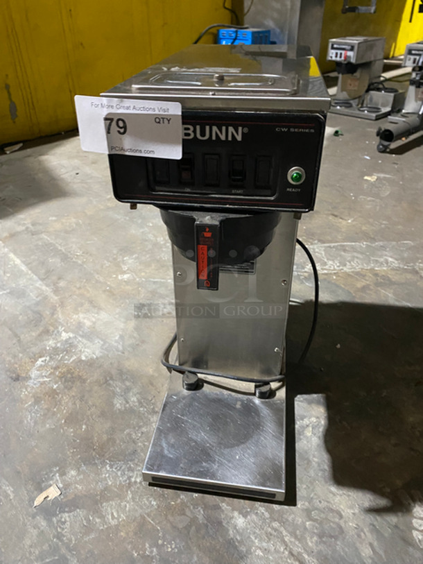 Bunn Commercial Countertop Automatic Air Pot Coffee Brewer! Stainless Steel Body! Model: CWT15APS SN: CWT0023901 120V 60HZ 1 Phase