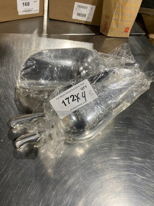 NEW! Stainless Steel Ice Scoops! 4x Your Bid!