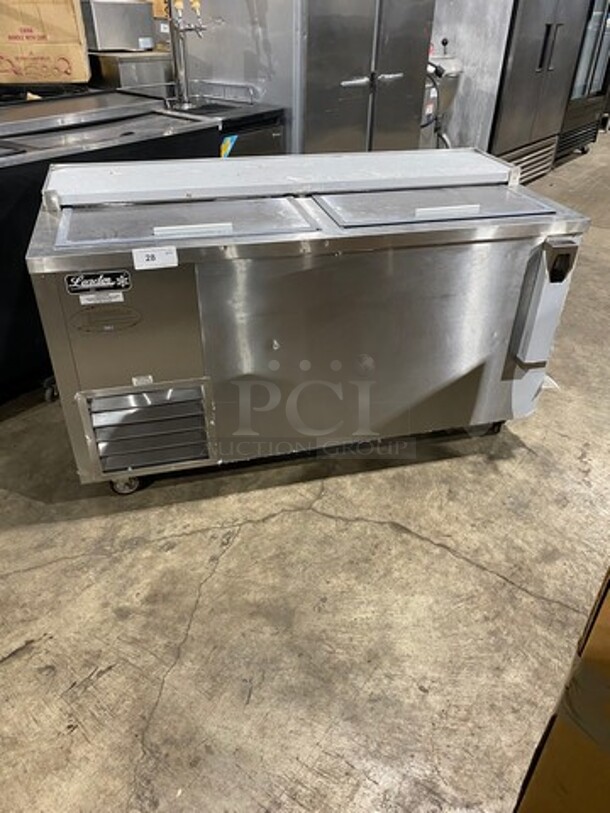 Leader Commercial 2 Top Door Back Bar Beer Bottle Cooler! Solid Stainless Steel! Model: ESBC60SC SN: NO12C0209 115V 60HZ 1 Phase