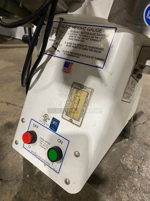 Oliver Commercial Countertop Bun/Bagel Cutter! Stainless Steel! On Small Legs! Model: 723 SN: 203802 115V 60HZ 1 Phase - Image 6 of 8