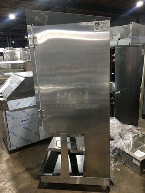 NICE! RARE FIND! NEW!  Automated Equipment Commercial Frozen Fry Dispenser! Stainless Steel! On Casters! Model: 200FX SN: 20FR1608B00685 120V - Image 2 of 12