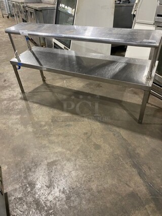 RSW Commercial Double Overhead Shelf! Stainless Steel!