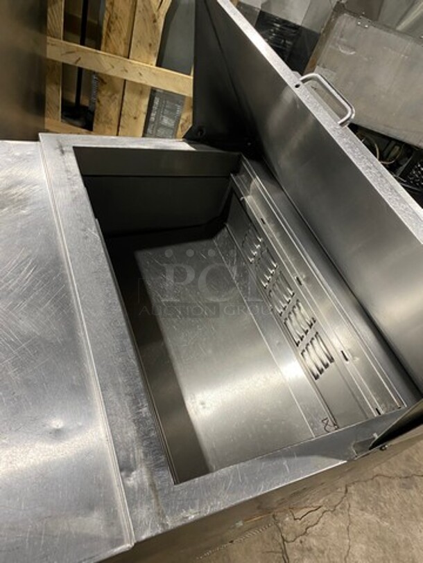 Avantco Commercial Refrigerated Sandwich Prep Table! Single Door Storage Space Underneath! All Stainless Steel! On Casters! Model: 178SCL1 115V - Image 8 of 9