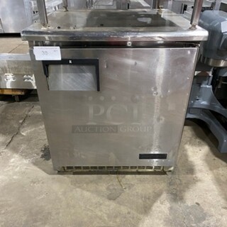 Everest Commercial Single Door Lowboy/ Worktop Cooler! All Stainless Steel! Model: ETBR1 SN: BTBR112100008 115V 60HZ 1 Phase