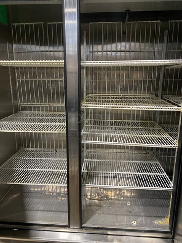 True Commercial 3 Door Reach In Freezer! With Poly Coated Racks! All Stainless Steel! Model TS72F Serial 13127275! 115/208/230V 1Phase! On Casters! WORKING WHEN REMOVED! - Image 5 of 11