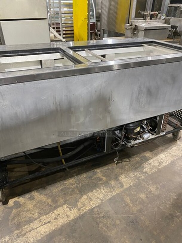 Commercial Refrigerated Sandwich Prep Table! With 3 Door Storage Space Underneath! Poly Coated Racks! All Stainless Steel! On Casters! Model: TSSU7230MBST SN: 7245594 115V 60HZ 1 Phase - Image 3 of 10