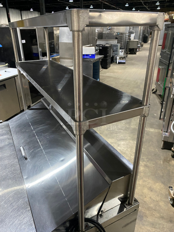 Atosa Commercial Refrigerated Sandwich Prep Table! With 2 Door Storage Space! Poly Coated Racks! With Overhead Shelf Space! All Stainless Steel! On Casters! Model: MSF8302 SN: MSF8302150509C4005 115V 60HZ 1 Phase - Image 9 of 11
