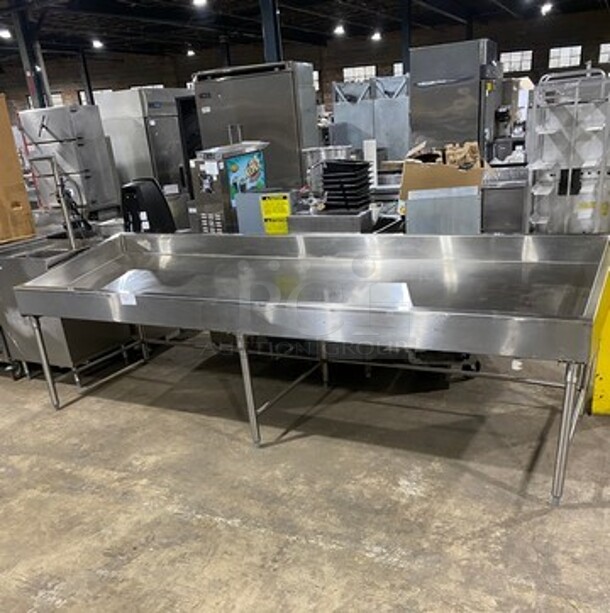 All Stainless Steel Fish/Cold Display Merchandiser Ice Bin! On Legs! - Image 1 of 7