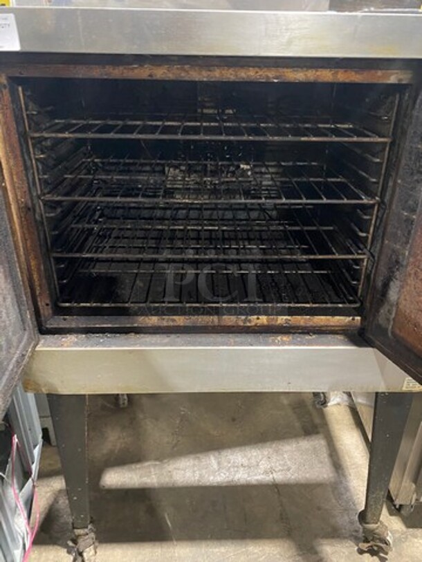 Vulcan Commercial Gas Powered Single Deck Convection Oven! With View Through Doors! Metal Oven Racks! All Stainless Steel! On Casters! - Image 3 of 5