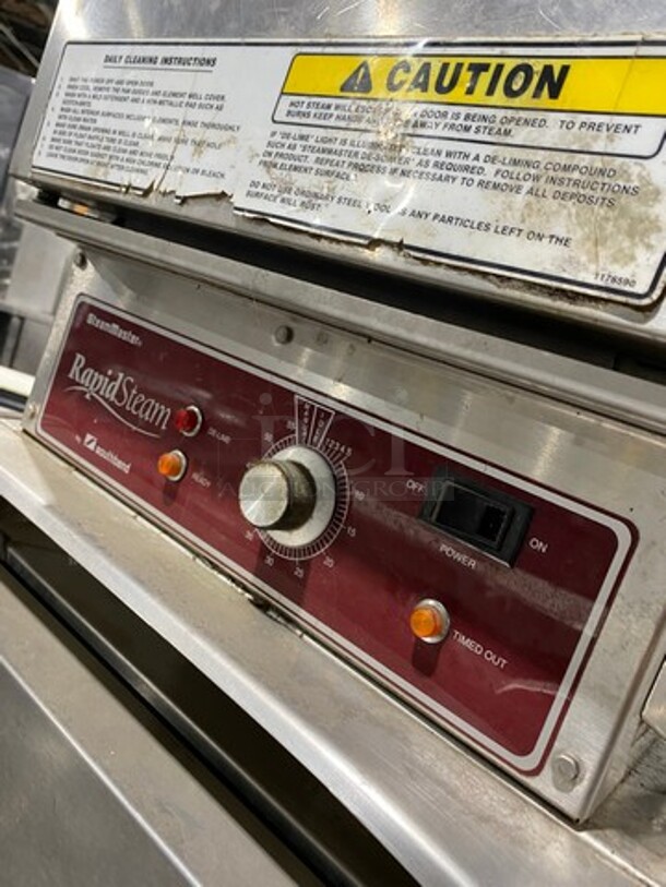 Southbend Commercial Electric Powered Double Deck Steam Cabinet! All Stainless Steel! On Legs! Model: RS4E SN: 97M351082 208V 60HZ 1/3 Phase - Image 8 of 10