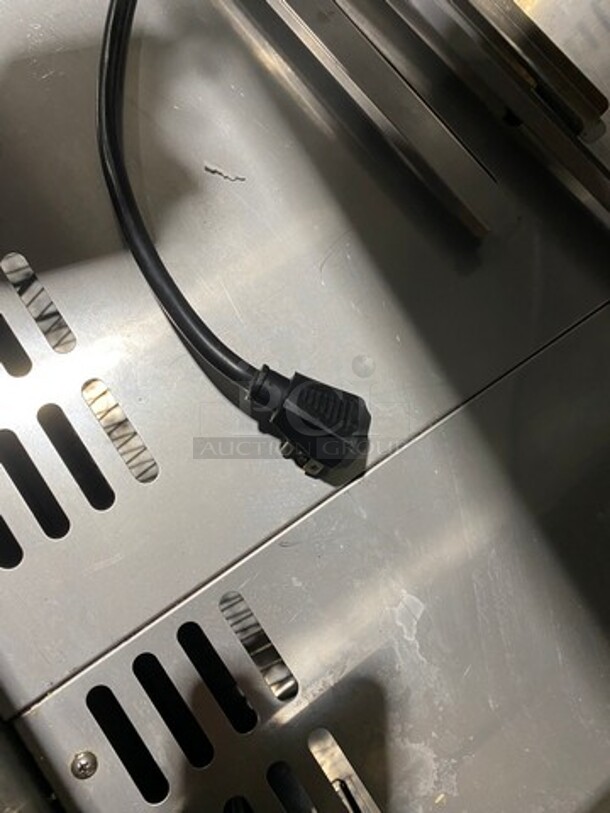 Turbo Air Commercial Refrigerated Sandwich Prep Table! With Commercial Cutting Board! With 2 Door Storage Space Underneath! All Stainless Steel! On Casters! Model: TST48SD18 SN: M418105011 115V 60HZ 1 Phase - Image 8 of 9