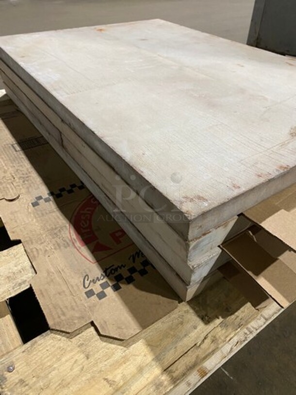 AMAZING! Bakers Pride Commercial Natural Gas Powered Double Deck Pizza/Baking Oven! With Stones! All Stainless Steel! Model D125 Serial C459! On Legs! 2x Your Bid Makes One Unit! SOME STONES MAY HAVE CRACKS! - Image 10 of 12