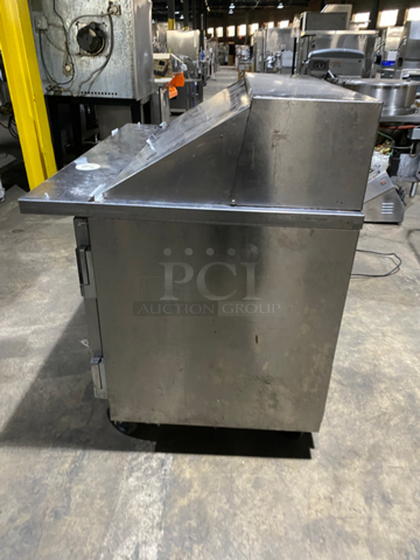 Victory Commercial Refrigerated Sandwich Prep Table! With 2 Door Underneath Storage Space! All Stainless Steel! On Casters! Model: VSP48HC18BOST SN: 12305041 115V 60HZ 1 Phase - Image 3 of 9