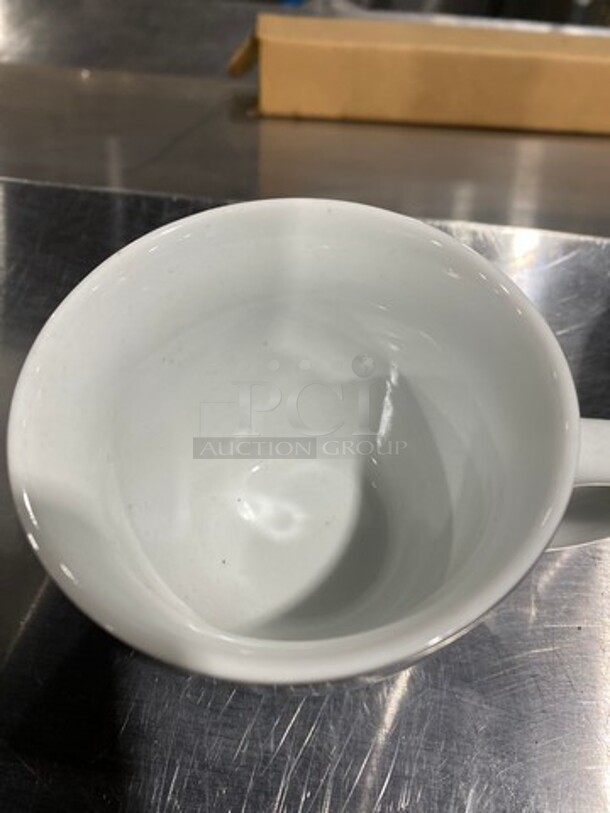 Black And White Coffee Mug Set! Includes Mug And Saucer Holder! MISSING 1 MUG! - Image 4 of 7