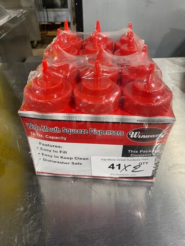 NEW! IN THE BOX! Winware 16 OZ Squeeze Bottles! 2x Your Bid! - Image 1 of 5